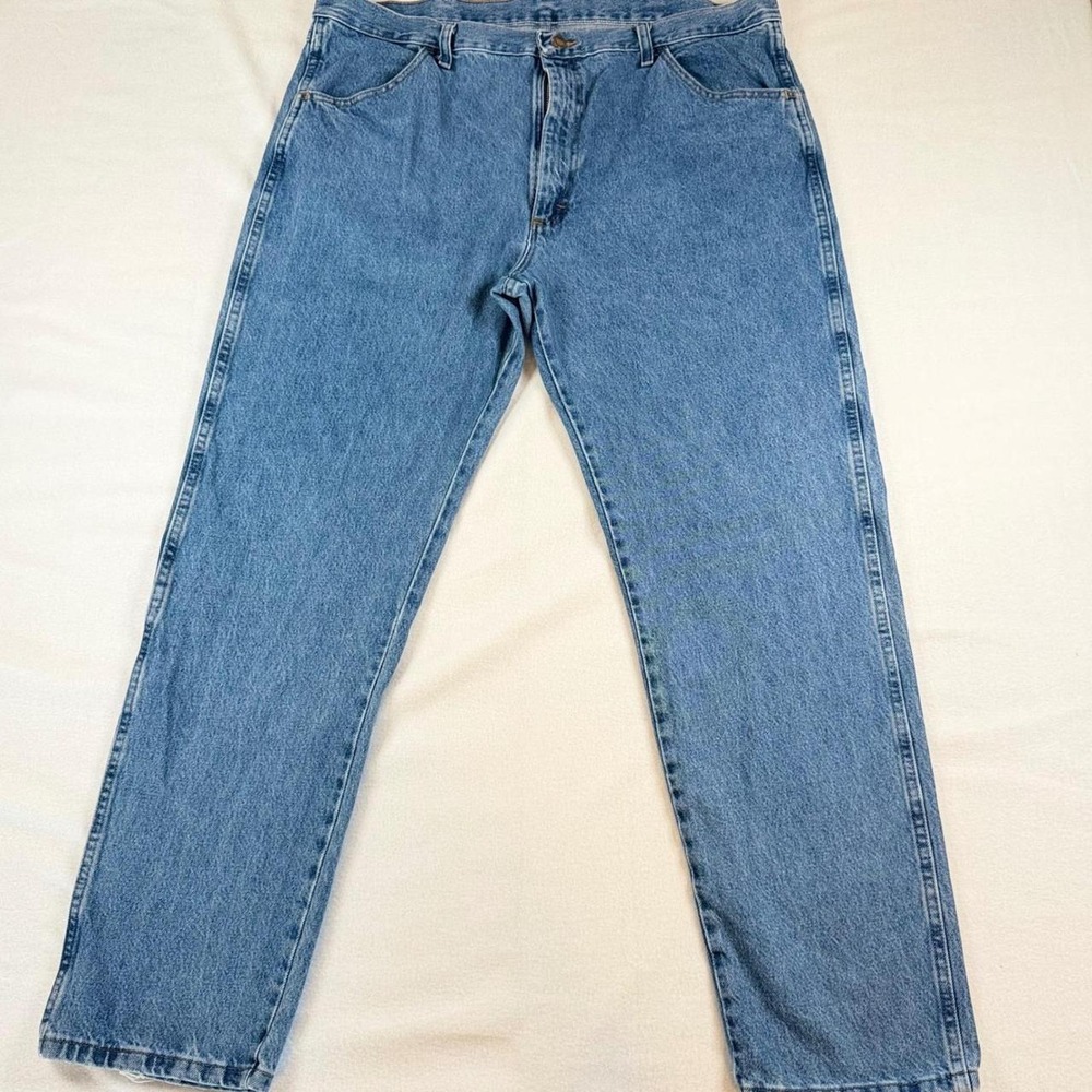 Rustler Mens Straight Leg Jeans Medium Wash Denim 40x32 A001 87619SW